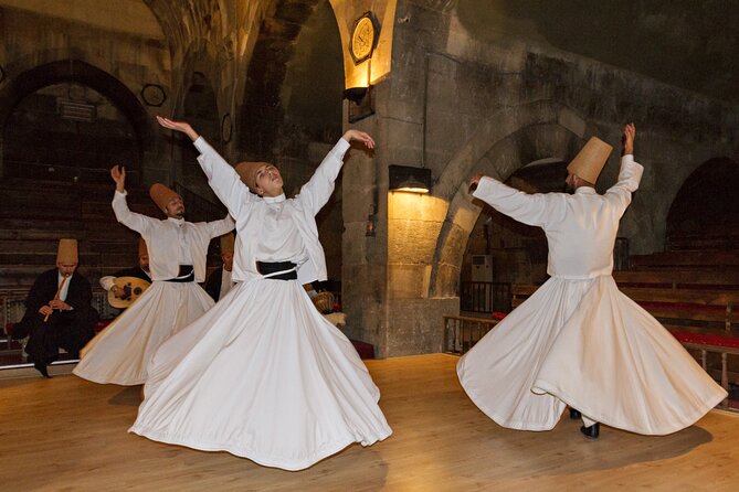 A mesmerizing performance by whirling dervishes showcasing their spiritual dance.